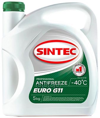 7  / Антифриз Sintec Euro G-11 5кг (green НОВЫЙ) -40