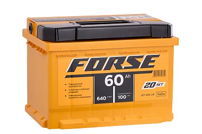 Автомобильный аккумулятор FORSE 6СТ-60 VL (1) LB (арт. 560109050)
