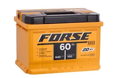 Автомобильный аккумулятор FORSE 6СТ-60 VLR (0) LB (арт. 560110050)